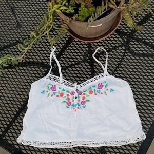 LA Hearts crop top